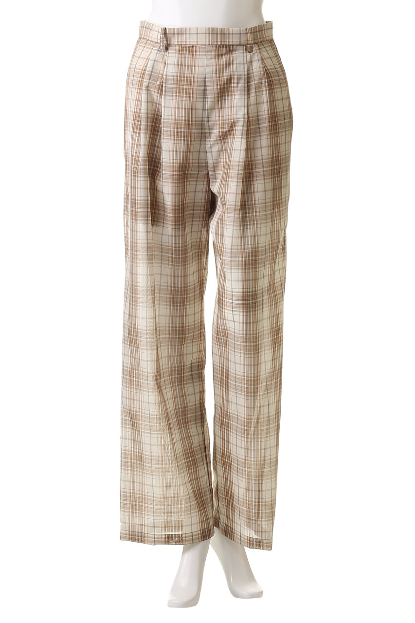 CLANE(クラネ)｜SHEER STRAIGHT PANTS/パンツ/MIX の通販
