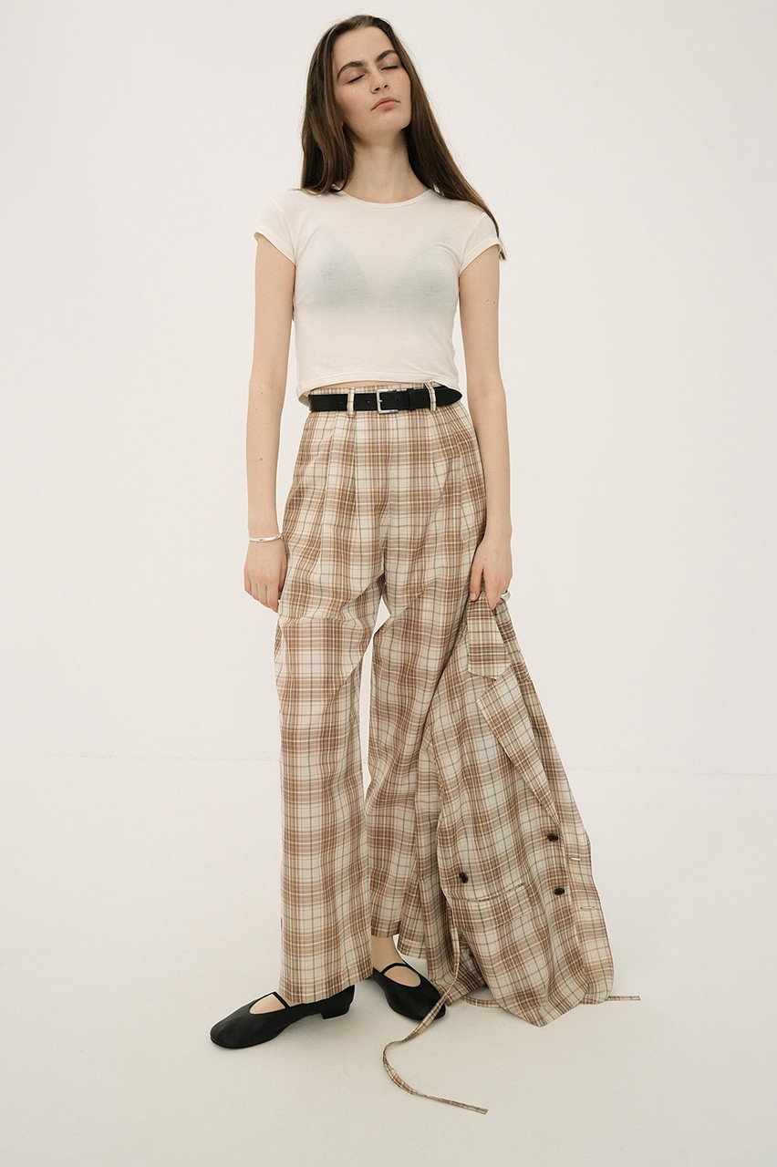 CLANE(クラネ)｜SHEER STRAIGHT PANTS/パンツ/MIX の通販