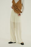 SHEER STRAIGHT PANTS/パンツ