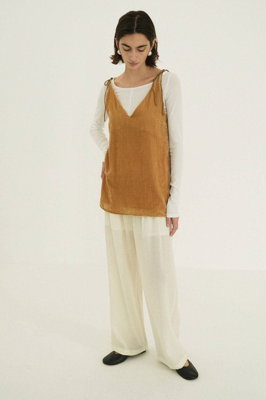 パンツ CLANE SHEER STRAIGHT PANTS CLANE クラネ “SHEER STRAIGHT PANTS” シアーストレートパンツ |
