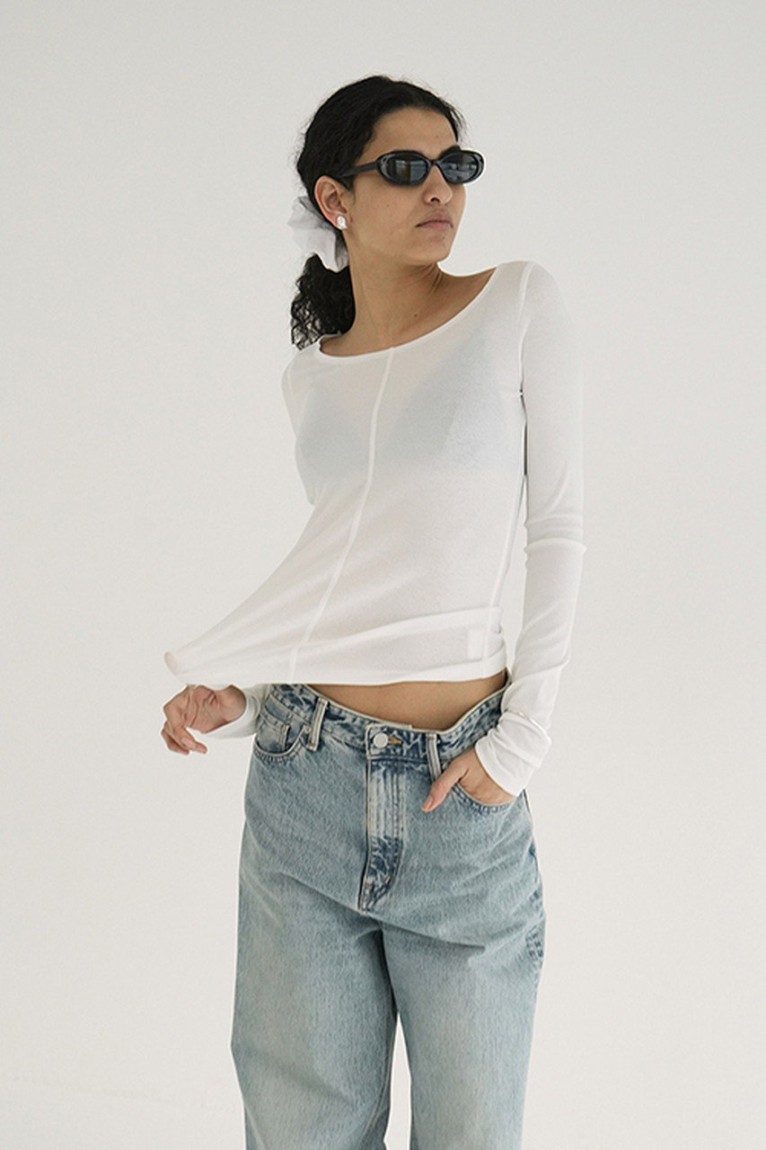 高品質の激安 CLANE(クラネ)｜DEEP の通販 TOPS/カットソー/WHITE LADY NECK トップス