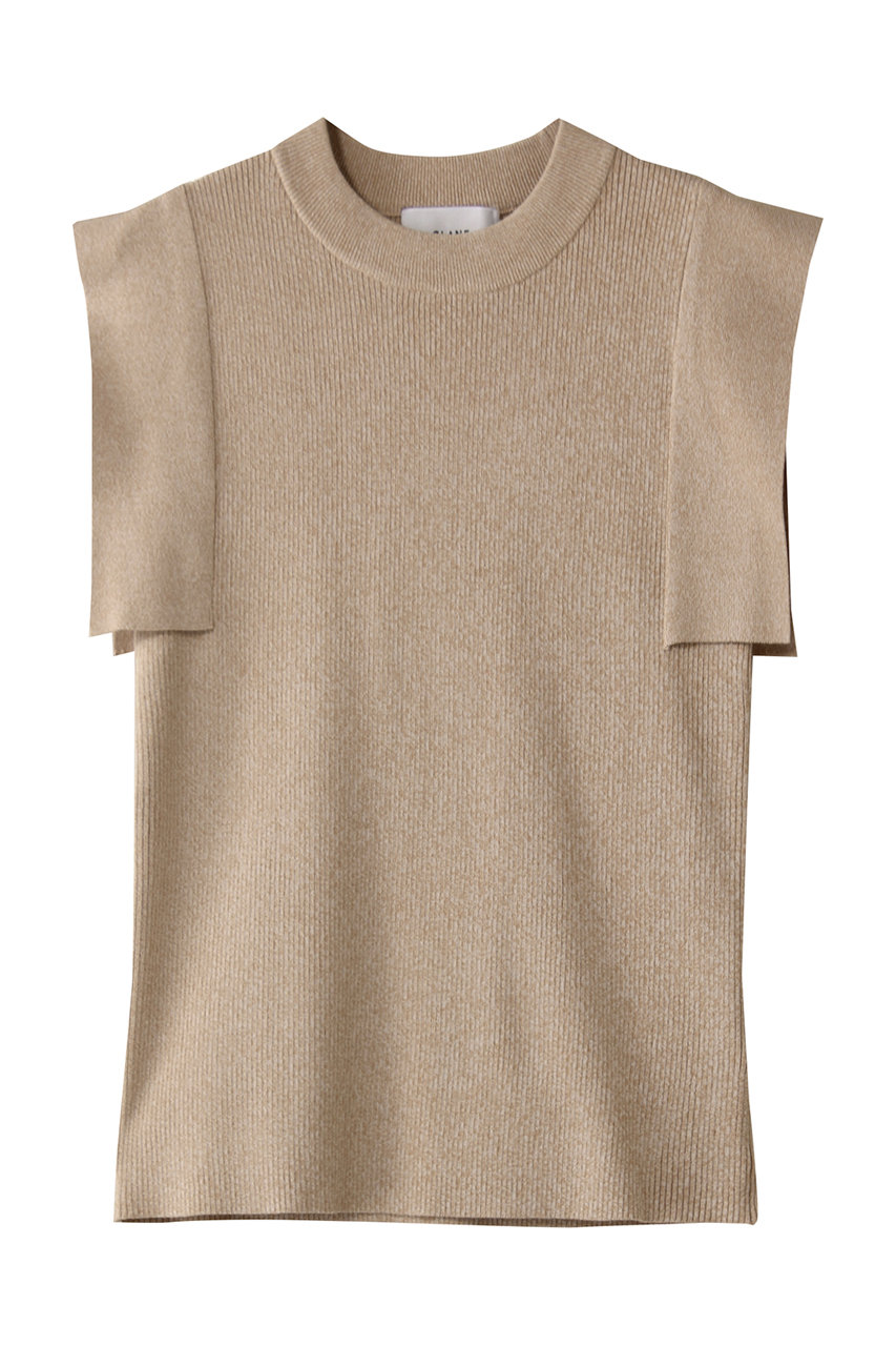 CLANE - CLANE 13106-2012 SQUARE SLEEVE KNIT TOPS サイズ2