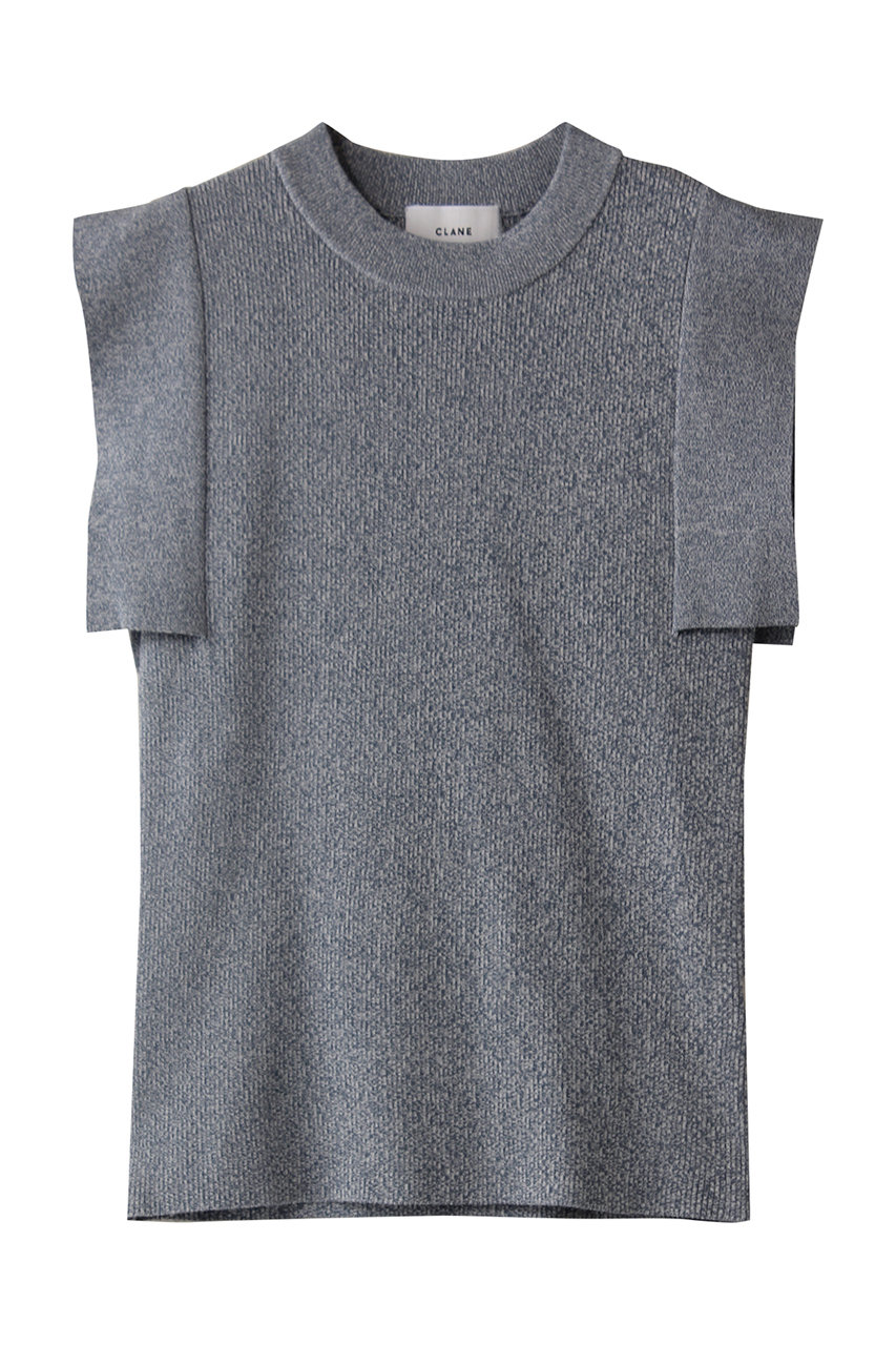 CLANE SQUARE SLEEVE KNIT TOPS/ニットトップス (BLUE, 2) クラネ ELLE SHOP CLANE SQUARE SLEEVE KNIT TOPS/ニットトップス (BLUE, 2) クラネ ELLE SHOP