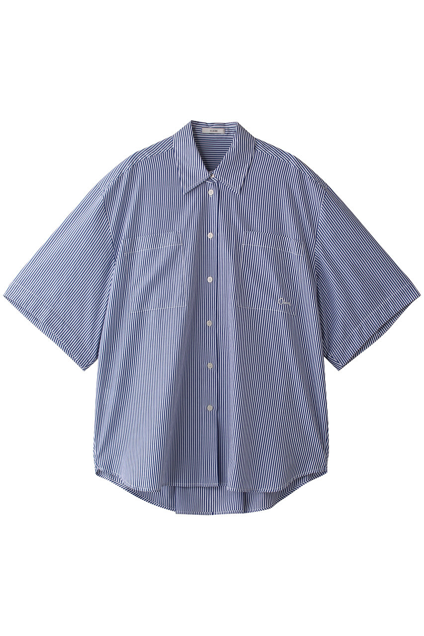 クラネ CLANE CHAMBRAY LOOSE SHIRT （PINK） - ファッション
