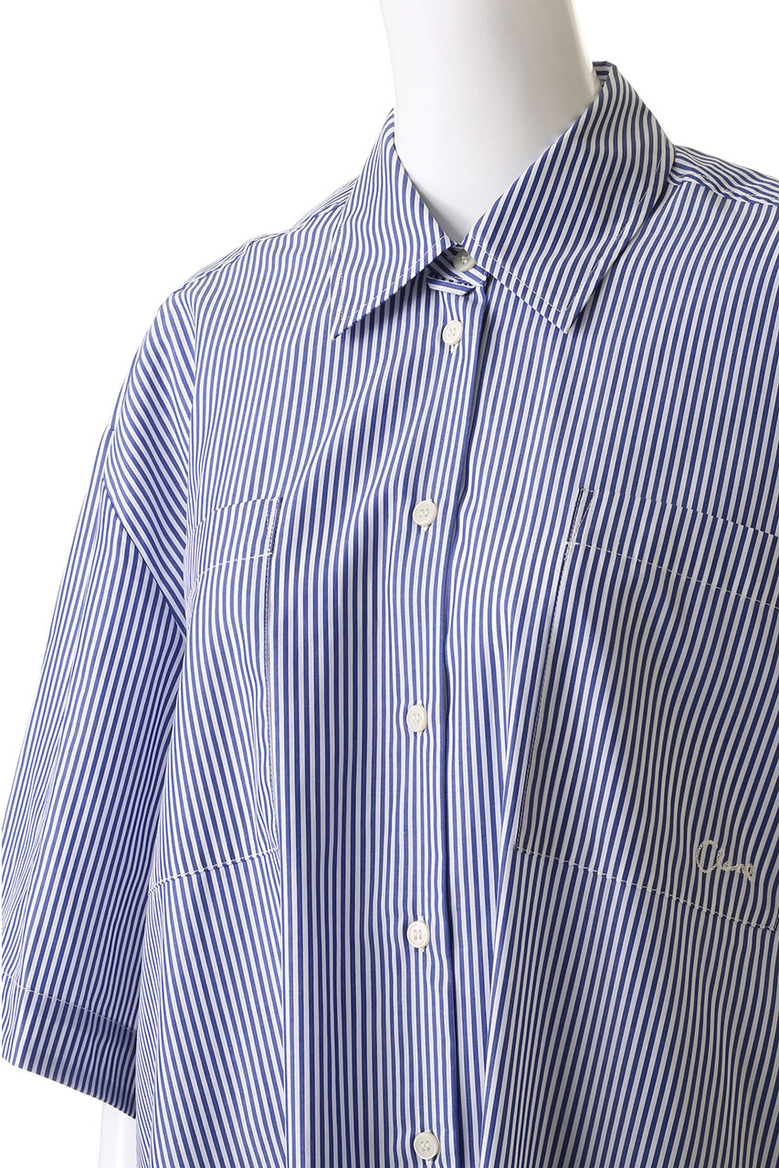 CLANE(クラネ)｜HALF SLEEVE HUGE SHIRTS/シャツ/STRIPE の通販
