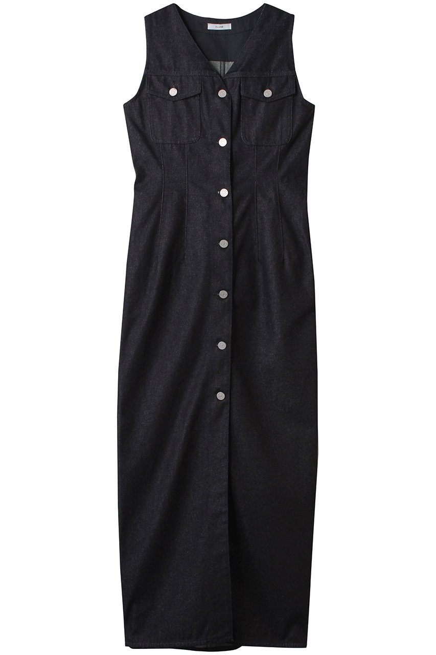 CLANE LADY DENIM N/S ONEPIECE/ワンピース (INDIGO, 0) クラネ ELLE SHOP CLANE LADY DENIM N/S ONEPIECE/ワンピース (INDIGO, 0) クラネ ELLE SHOP