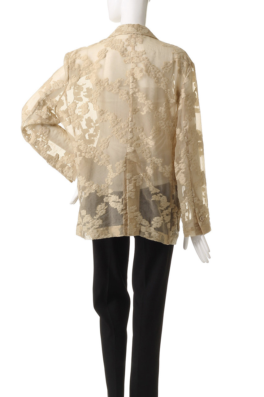 ジャケット・アウター CLANE FLOWER SHEER JACQUARD JACKET クラネ CLANE FLOWER SHEER JACQUARD JACKET （BEIGE