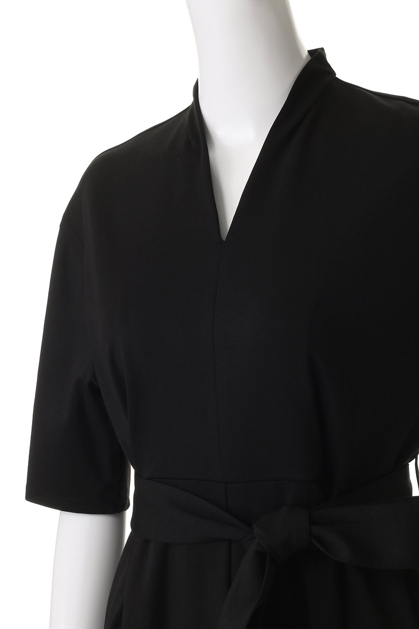 【美品】クラネ ブラック オールインワン ベルト CLANE(クラネ)｜STAND COLLAR LOOSE ALL IN ONE/オールインワン