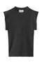 SQUARE SLEEVE KNIT TOPS/ニット クラネ/CLANE CHARCOAL