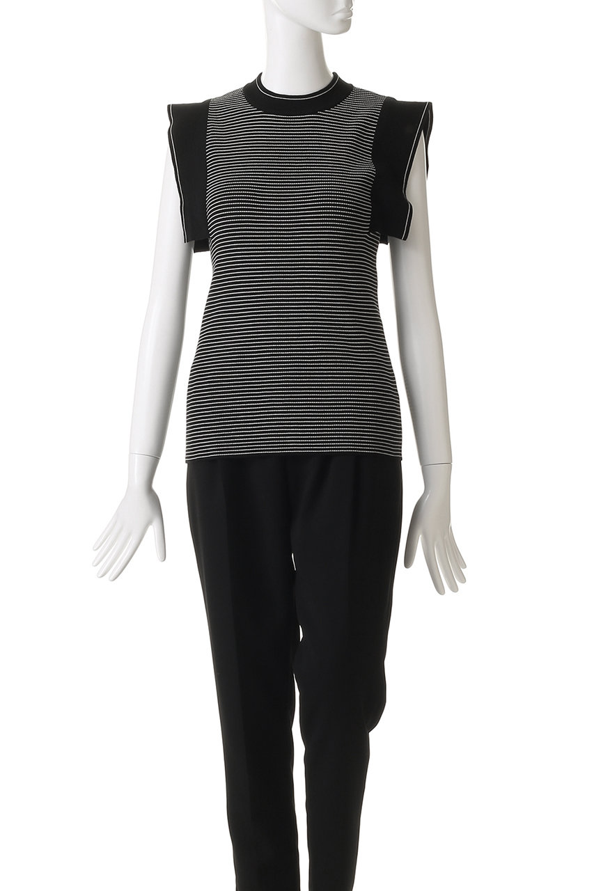 CLANE SQUARE SLEEVE KNIT ブラック1 CLANE(クラネ)】スクエアスリーブニット SQUARE SLEEVE KNIT 10106