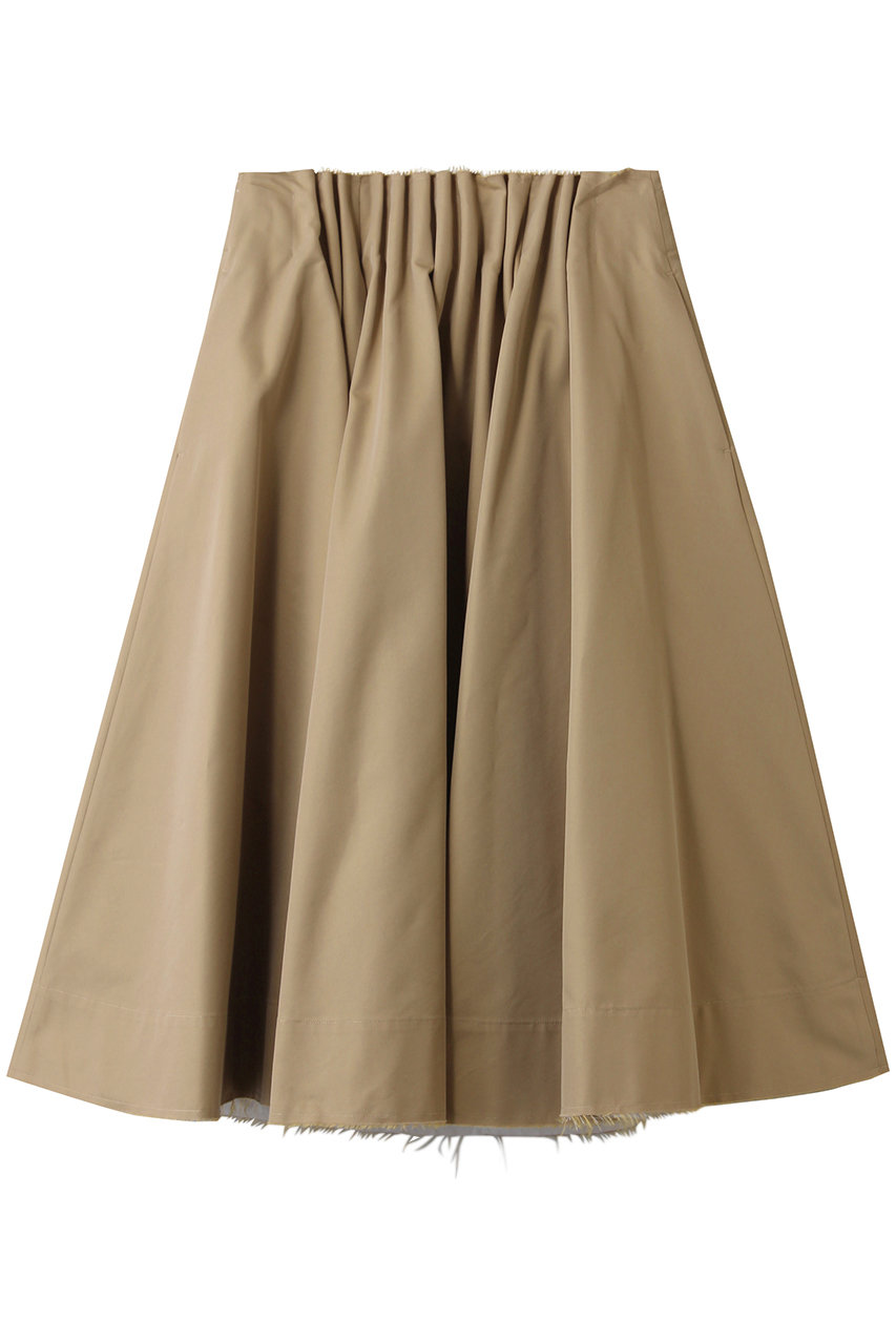 クラネ/CLANEのTUCK DETAIL FLARE SKIRT/スカート(BEIGE/19109-6042)