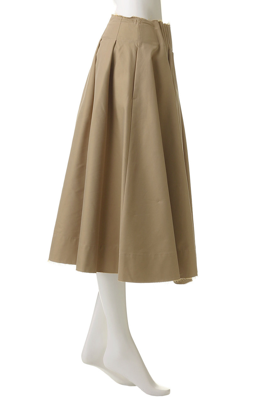 CLANE(クラネ)｜TUCK DETAIL FLARE SKIRT/スカート/BEIGE の通販