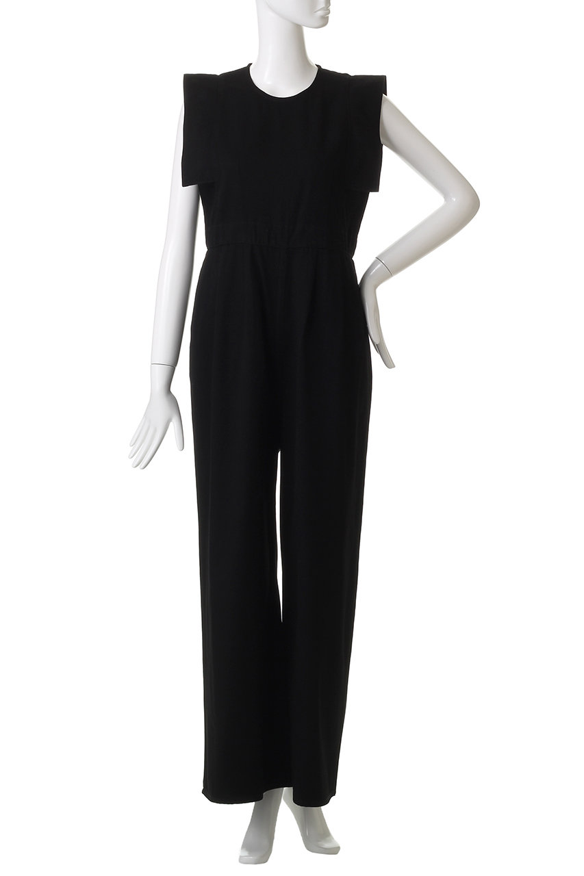 CLANE(クラネ)｜SQUARE SLEEVE DENIM ALL IN ONE/ワンピース/BLACK の