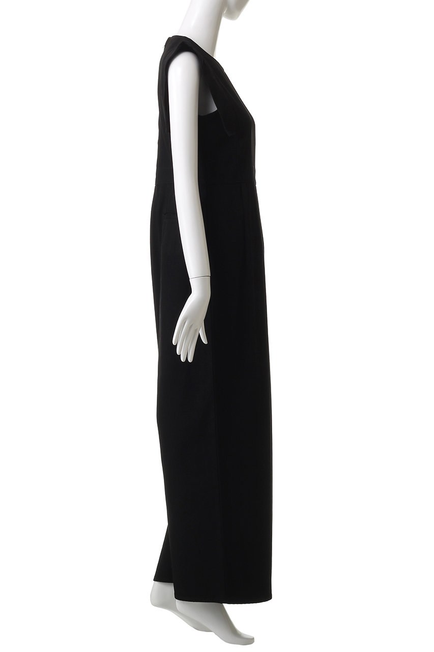 CLANE(クラネ)｜SQUARE SLEEVE DENIM ALL IN ONE/ワンピース/BLACK の