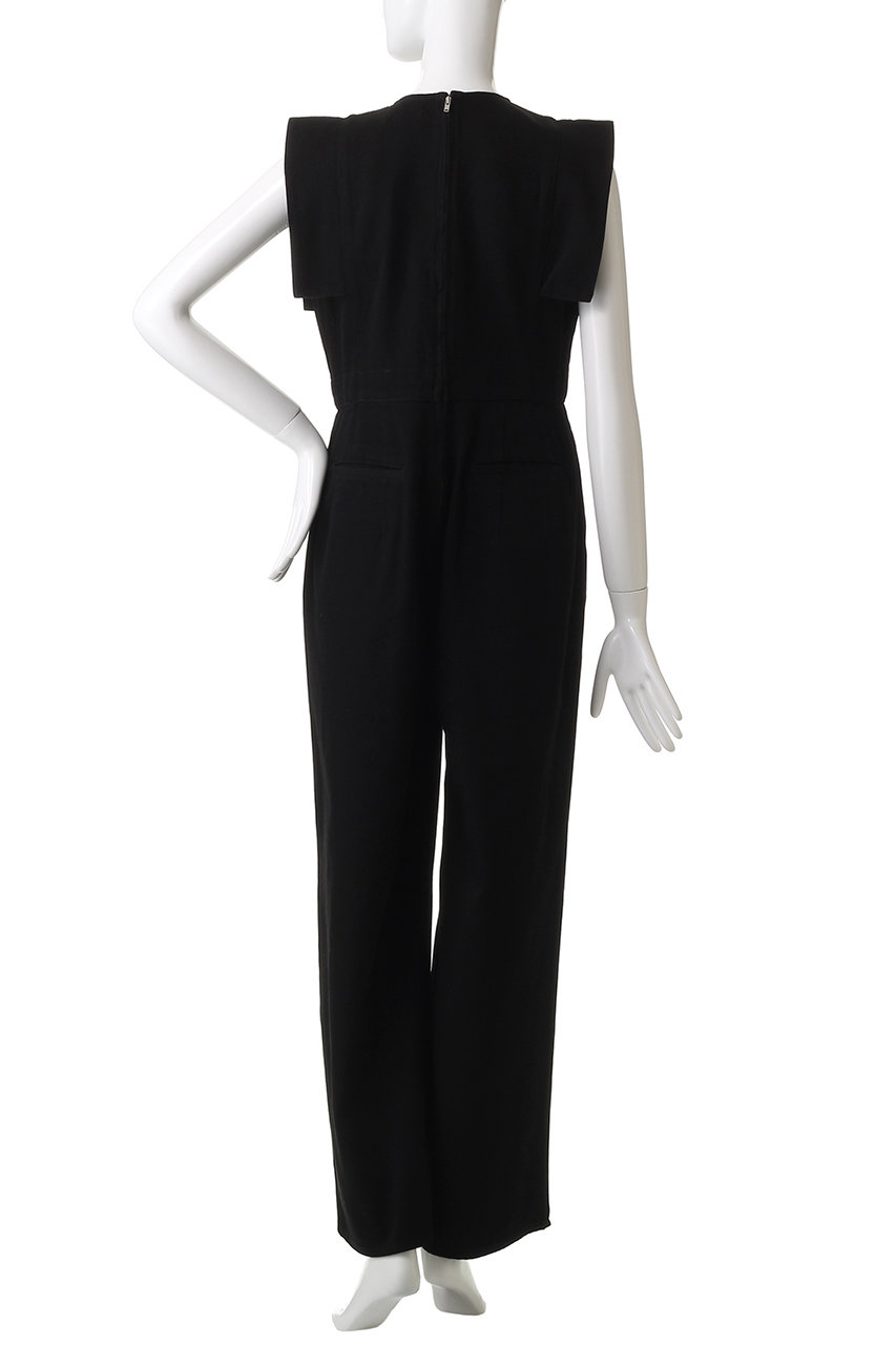 CLANE(クラネ)｜SQUARE SLEEVE DENIM ALL IN ONE/ワンピース/BLACK の