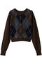 ARRANGE KNIT TOPS/ニット クラネ/CLANE BROWN
