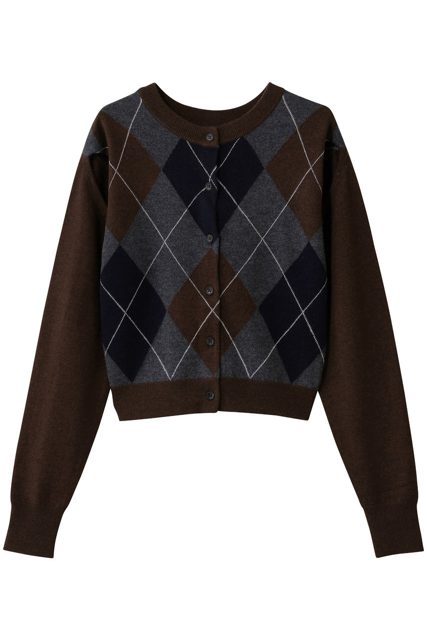CLANE ARRANGE KNIT TOPS/ニット (BROWN, 1) クラネ ELLE SHOP CLANE ARRANGE KNIT TOPS/ニット (BROWN, 1) クラネ ELLE SHOP