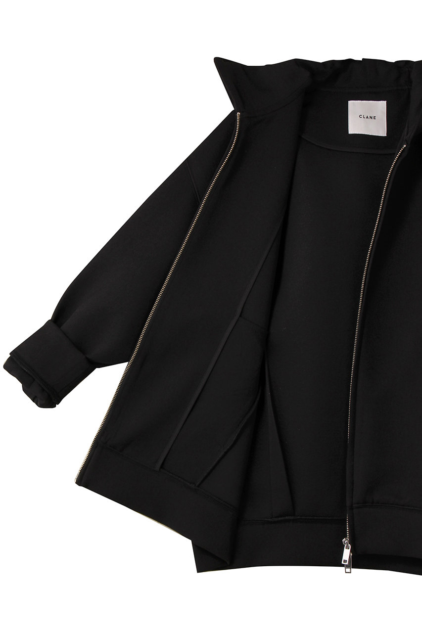 CLANE(クラネ)｜CONSTRUCTIVE BONDING HOODIE/ブルゾン/BLACK の通販