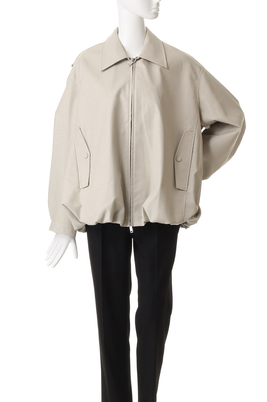 CLANE(クラネ)｜FAKE LEATHER BALLOON JACKET/コート/IVORY の通販