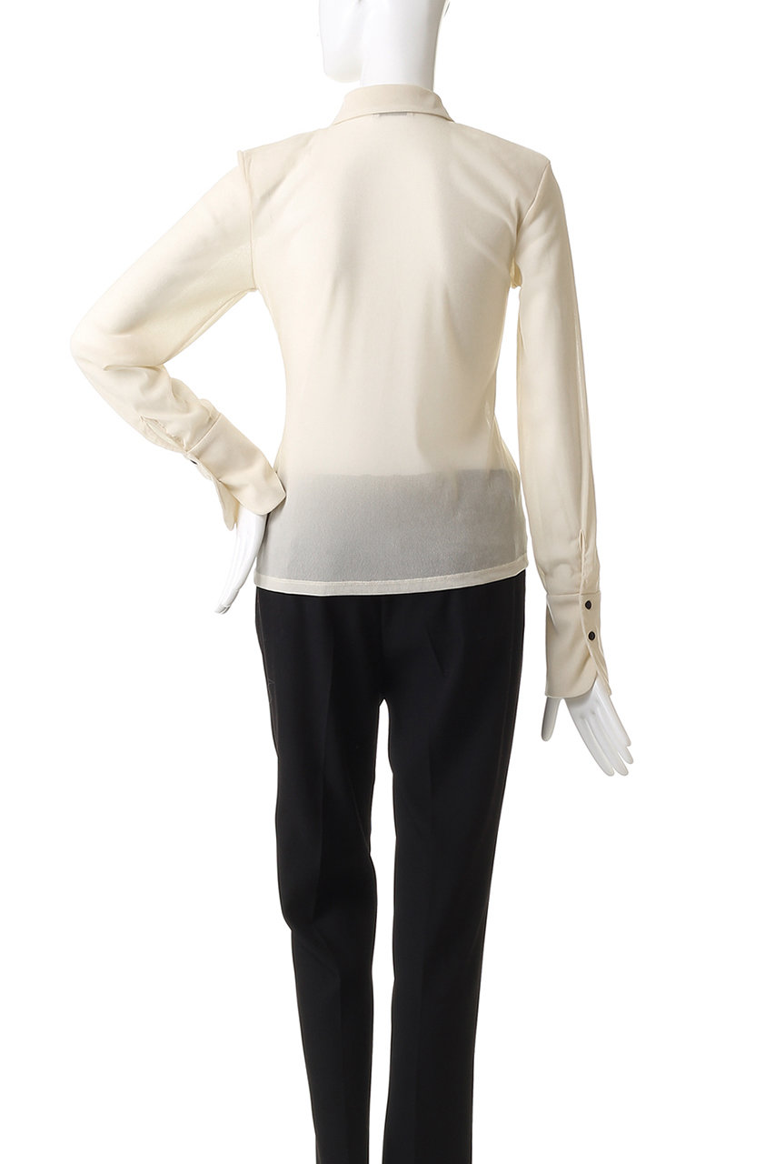 CLANE》 TULLE FLOCKY SHIRTS TULLE FLOCKY SHIRTS｜TOPS(トップス)｜CLANE OFFICIAL ONLINE STORE