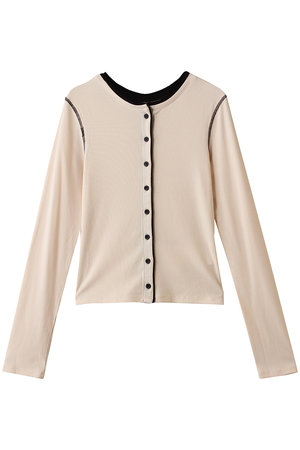 クラネ/CLANEのW FACE BICOLOR CARDIGAN(110300/110303)
