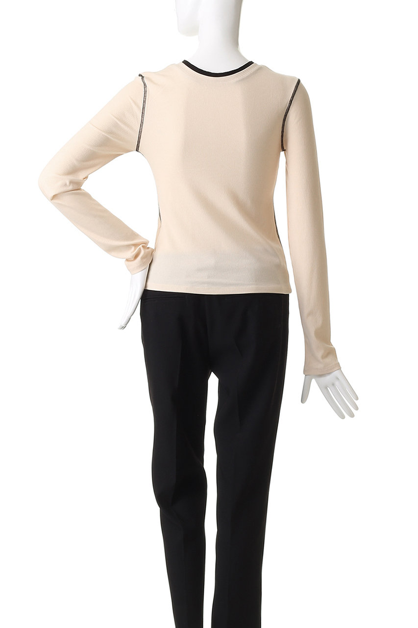 CLANE(クラネ)｜W FACE BICOLOR CARDIGAN/IVORY の通販｜ELLESHOP