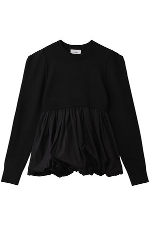 クラネ/CLANEのDOCKING POWERSHOULDER KNIT TOPS(110300/110301)