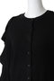 W FACE SHOULDER FRILL KNIT CARDIGAN クラネ/CLANE