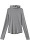 SOFT HOODED HIGH NECK TOPS Tシャツ/カットソー クラネ/CLANE GRAY