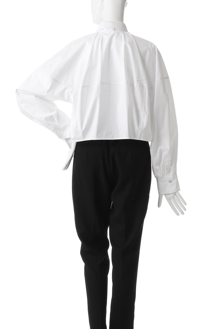 CLANE(クラネ)｜RIBBON TIED COMPACT SHIRTS シャツ/ブラウス/WHITE の