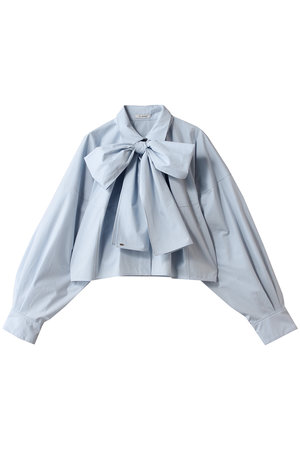 クラネ/CLANEのRIBBON TIED COMPACT SHIRTS シャツ/ブラウス