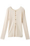 W FACE GOLD BUTTON KNIT TOPS ニット/セーター クラネ/CLANE IVORY