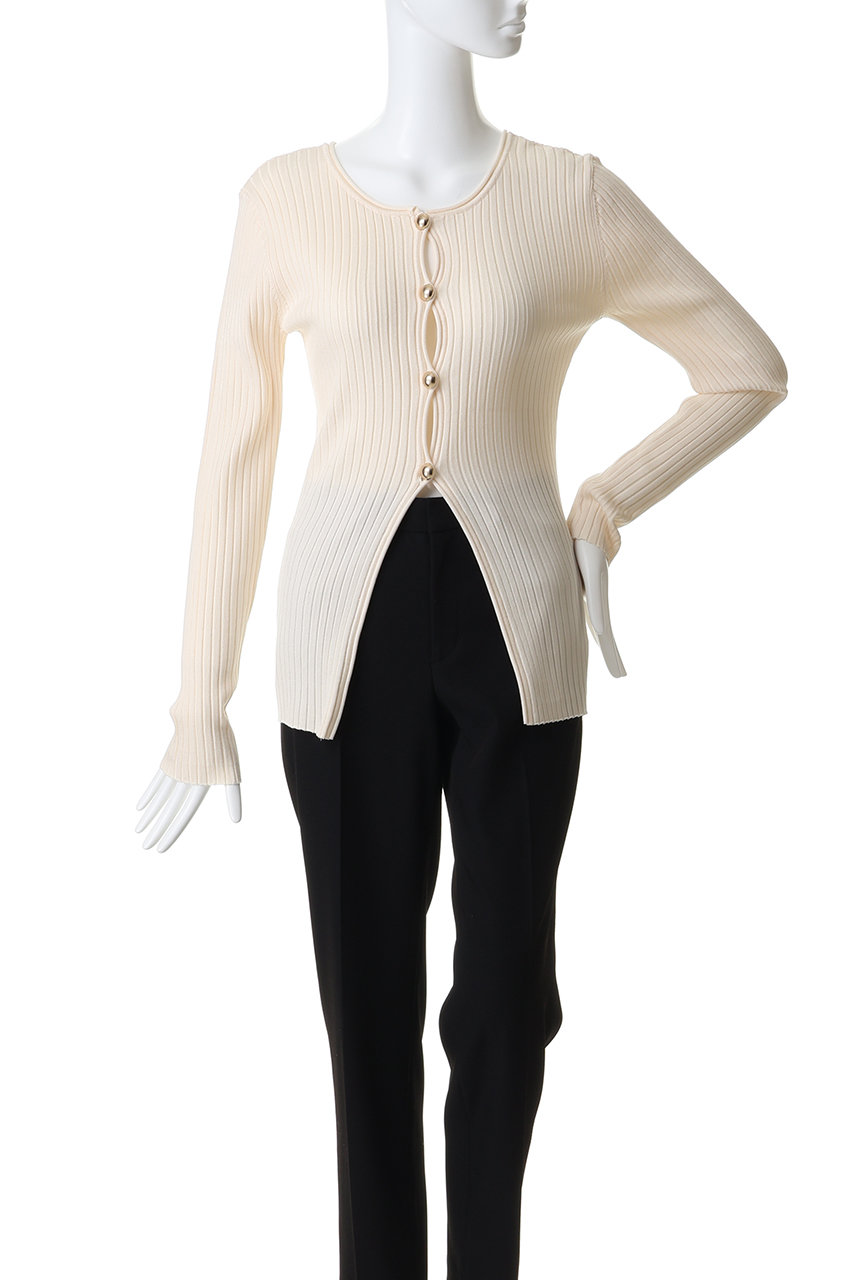 今季完売CLANE W FACE GOLD BUTTON KNIT TOPS W FACE GOLD BUTTON KNIT TOPS｜TOPS(トップス)｜CLANE OFFICIAL