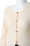 W FACE GOLD BUTTON KNIT TOPS ニット/セーター クラネ/CLANE
