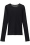 SHEER TULLE TOPS Tシャツ/カットソー クラネ/CLANE BLACK