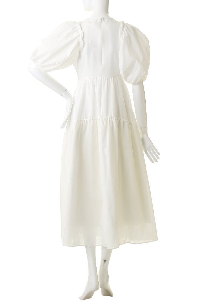 CLANE(クラネ)｜BUBBLE FRILL ONEPIECE ワンピース/WHITE の通販