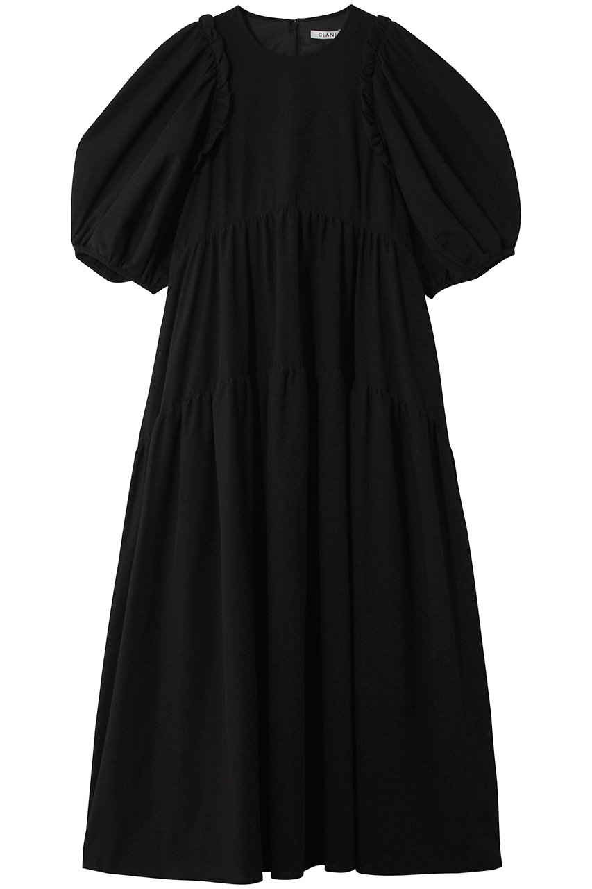 クラネ/CLANEのBUBBLE FRILL ONEPIECE ワンピース(BLACK/10112-5063)