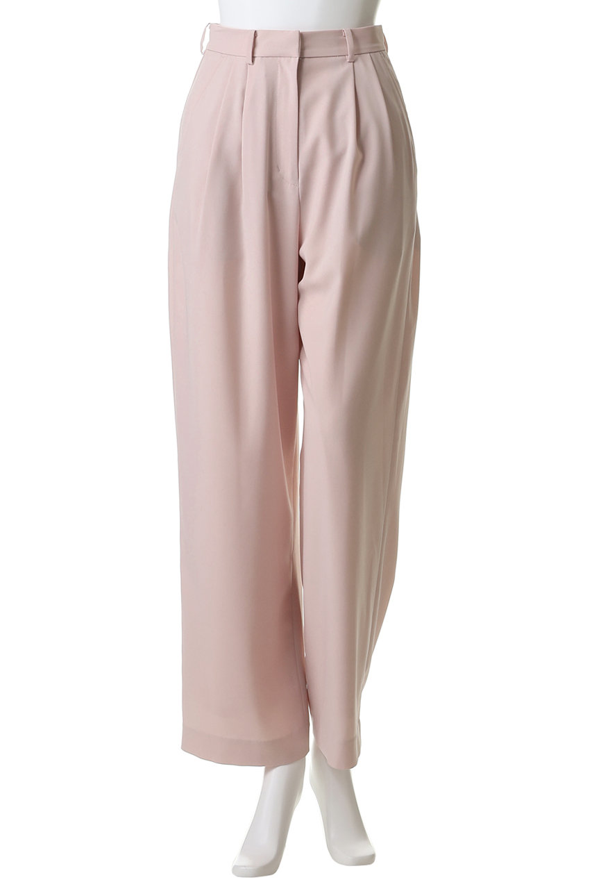 CLANE BASIC TUCK PANTS PINK 0サイズ CLANE(クラネ)｜BASIC TUCK PANTS パンツ/PINK の通販｜ELLESHOP