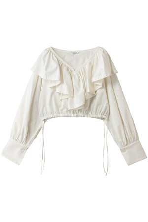 クラネ/CLANEのFRILL COLLAR SHORT BLOUSE シャツ/ブラウス(110400/110403)
