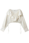FRILL COLLAR SHORT BLOUSE シャツ/ブラウス