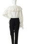 FRILL COLLAR SHORT BLOUSE シャツ/ブラウス クラネ/CLANE