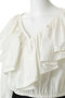 FRILL COLLAR SHORT BLOUSE シャツ/ブラウス クラネ/CLANE