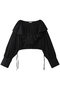 FRILL COLLAR SHORT BLOUSE シャツ/ブラウス クラネ/CLANE BLACK