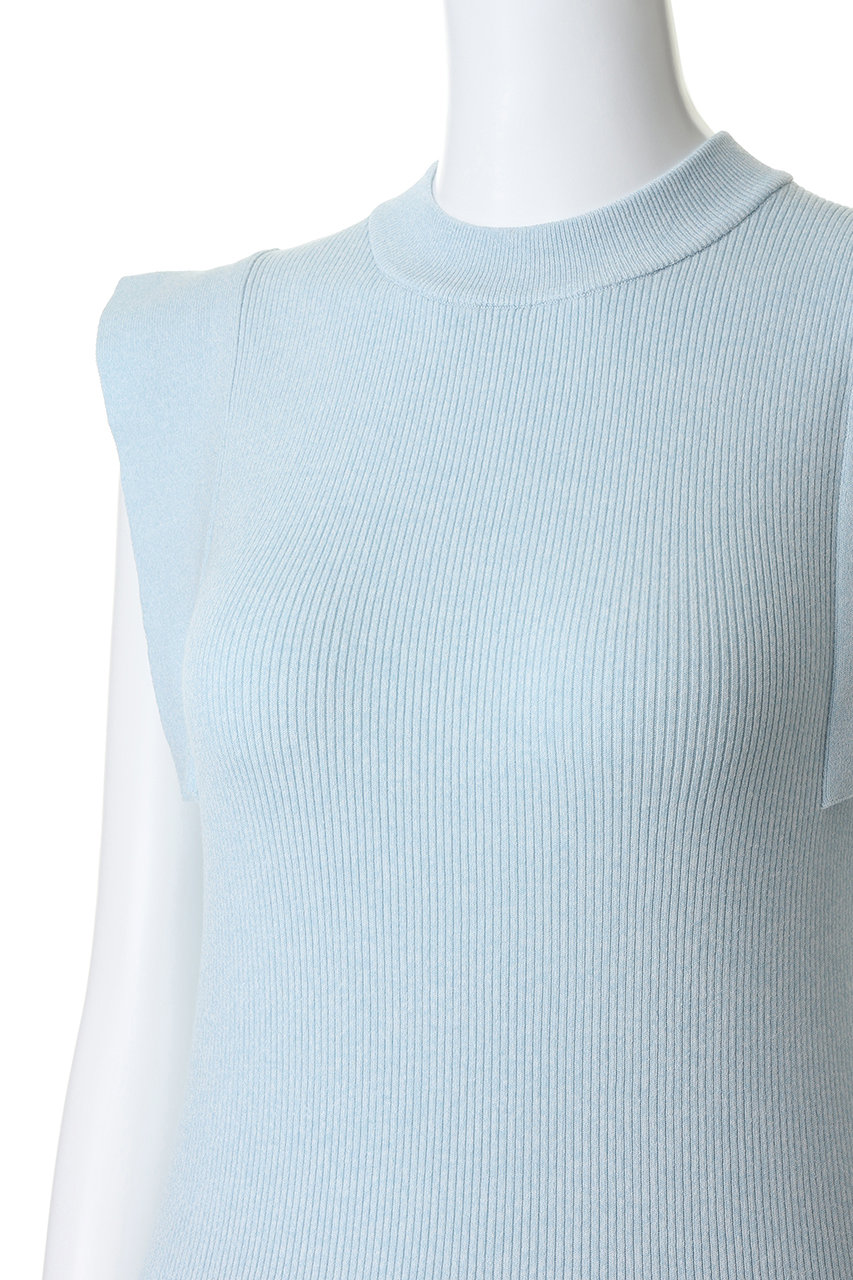 CLANE(クラネ)｜SQUARE SLEEVE KNIT TOPS/BLUE の通販｜ELLESHOP