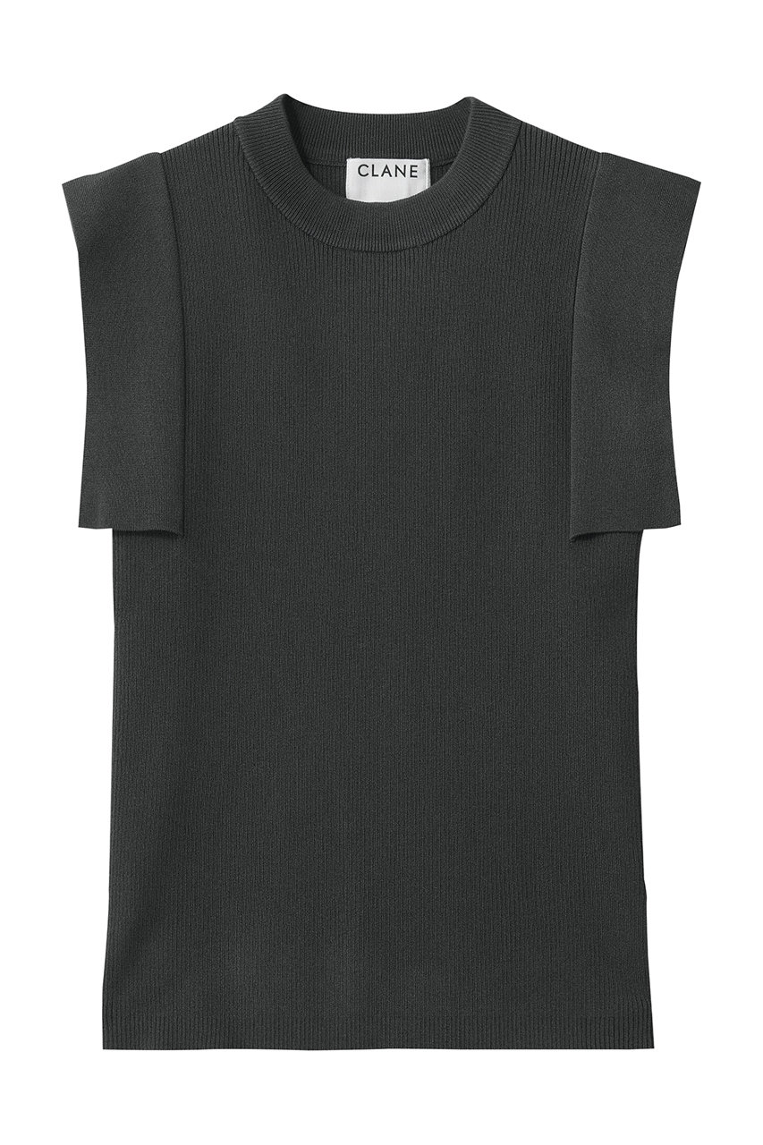 クラネ/CLANEのSQUARE SLEEVE KNIT TOPS(CHARCOAL　GRAY/10106-2213)