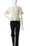 W FACE RIBBON CROCHET KNIT TOPS クラネ/CLANE