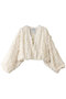TOPSTITCHED FRILL BOLERO クラネ/CLANE IVORY