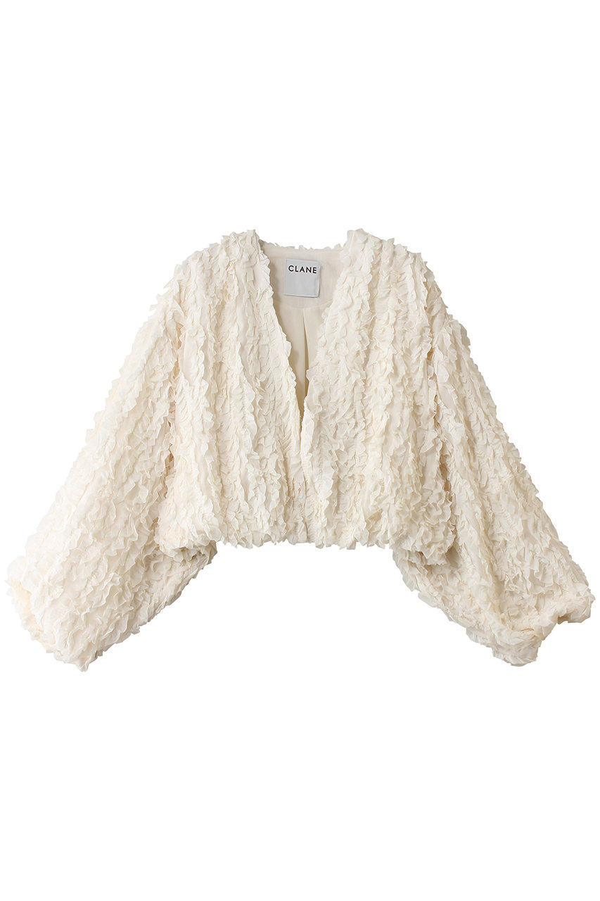 CLANE クラネ CROSS FRINGE BOLERO 3月4日（金）発売アイテムをご紹介。目を引くフリンジアイテムや