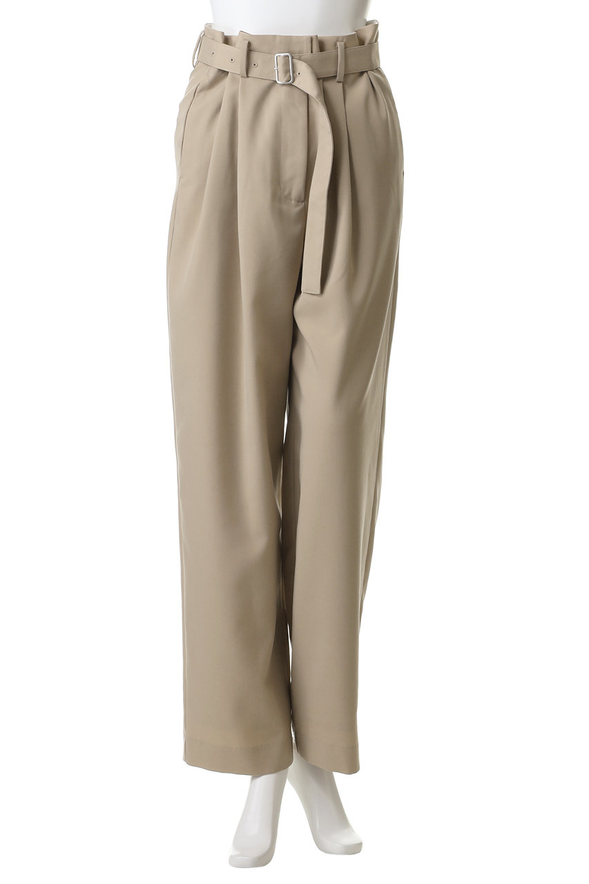 CLANE クラネ WAIST BELT DAD PANTS サイズ0 ベージュ CLANE(クラネ)｜WAIST BELT DAD PANTS/BEIGE の通販｜ELLESHOP・(エル