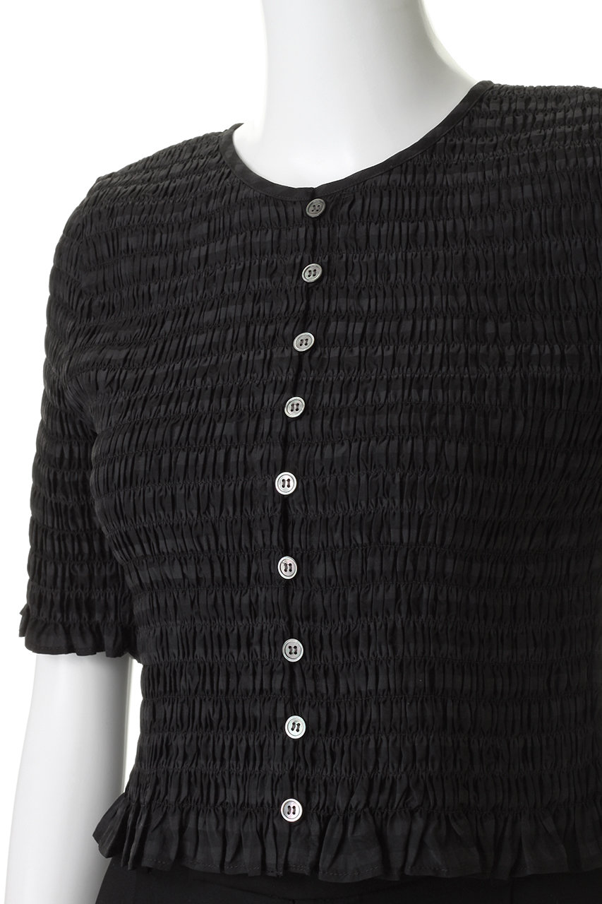 CLANE クラネ SHIRRING DESIGN BLOUSE クラネ CLANE SHIRRING DESIGN BLOUSE （MIX） -ファッション通販